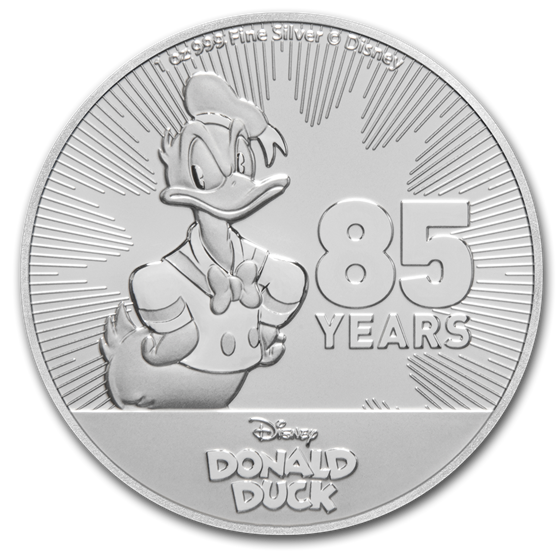 2019 Niue 1 oz Silver $2 Disney Donald Duck 85th Anniversary BU 2019 Niue 1 oz Silver $2 Disney Donald Duck 85th Anniversary BU